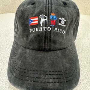 Puerto Rico Graphic Black Cap